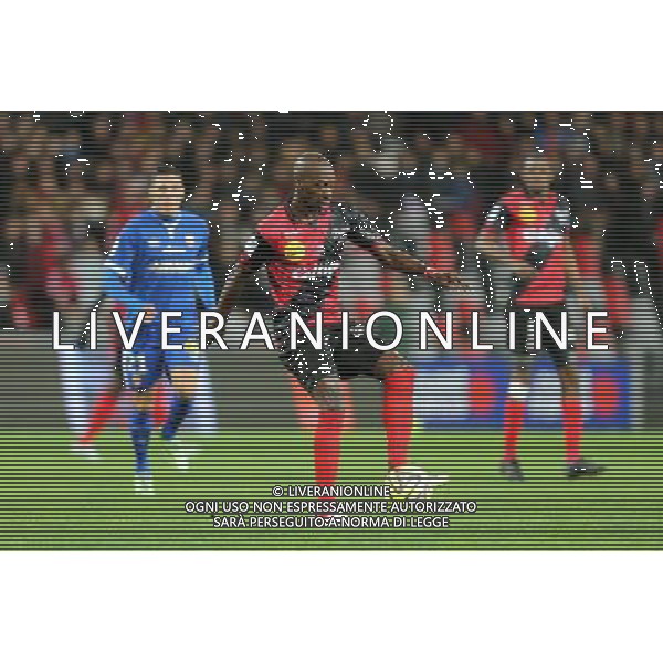 Younousse SANKHARE - 10.01.2015 - Guingamp / Lens - 20eme journee de Ligue 1 Photo : Vincent Michel / Icon Sport AG ALDO LIVERANI SAS ONLY ITALY