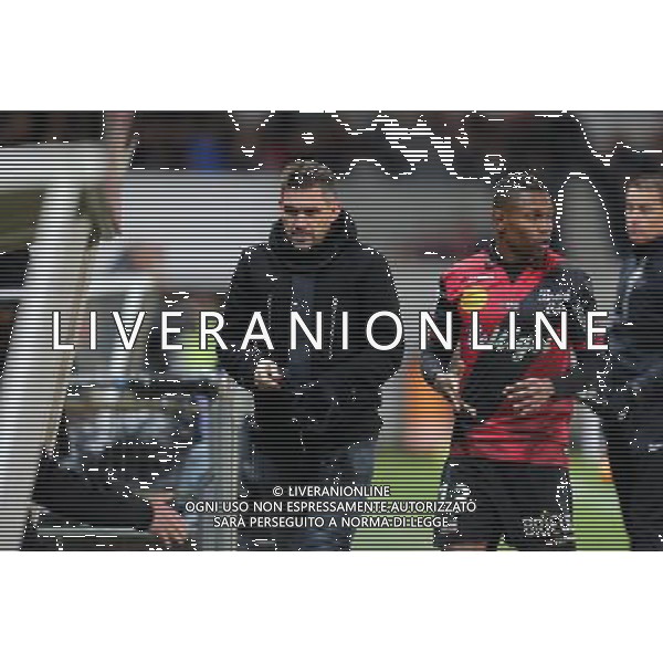 Christophe MANDANNE / Jocelyn GOURVENNEC - 10.01.2015 - Guingamp / Lens - 20eme journee de Ligue 1 Photo : Vincent Michel / Icon Sport AG ALDO LIVERANI SAS ONLY ITALY