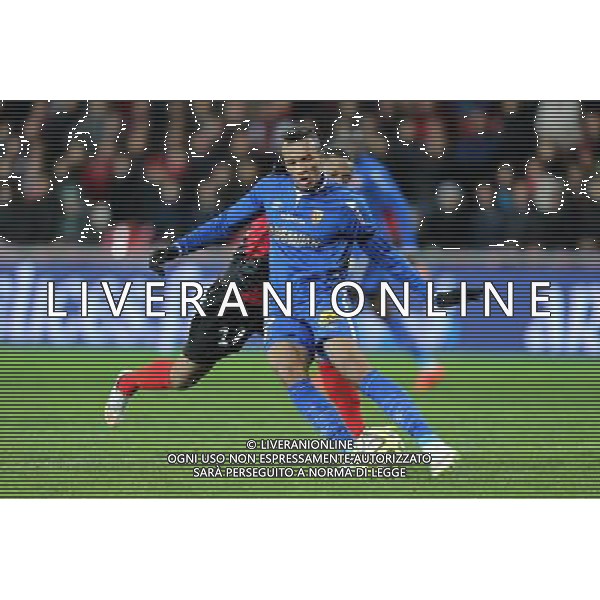 Jean Philippe GBAMIN - 10.01.2015 - Guingamp / Lens - 20eme journee de Ligue 1 Photo : Vincent Michel / Icon Sport AG ALDO LIVERANI SAS ONLY ITALY