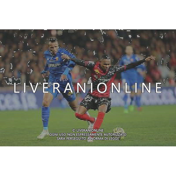 Christophe MANDANNE / Jean Philippe GBAMIN - 10.01.2015 - Guingamp / Lens - 20eme journee de Ligue 1 Photo : Vincent Michel / Icon Sport AG ALDO LIVERANI SAS ONLY ITALY