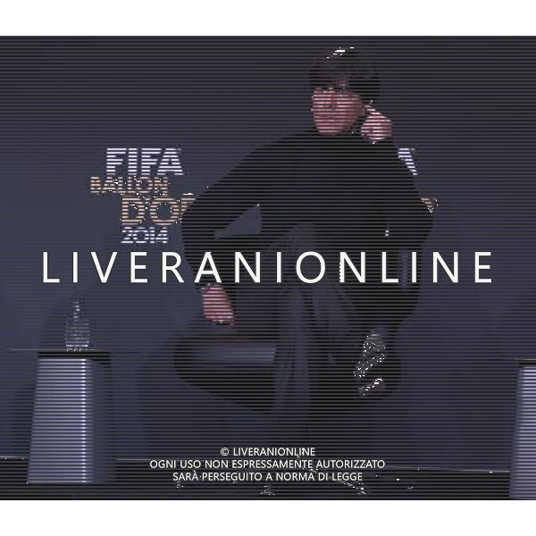 FIFA Ballon d\'Or 2014 Zurigo (Svizzera) - 12.01.2015 Nella Foto:Conferenza Stampa dei tre allenatori nominati come miglior coach dell\'anno: Joachim Loew /Ph.Vitez-Ag. Aldo Liverani