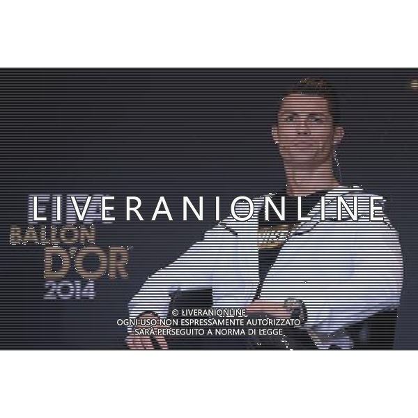 FIFA Ballon d\'Or 2014 Zurigo (Svizzera) - 12.01.2015 Nella Foto:Conferenza stampa dei tre giocatori candidati alla vittoria del pallone d\'oro: Cristiano Ronaldo /Ph.Vitez-Ag. Aldo Liverani
