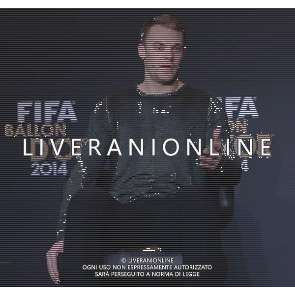 FIFA Ballon d\'Or 2014 Zurigo (Svizzera) - 12.01.2015 Nella Foto:Conferenza stampa dei tre giocatori candidati alla vittoria del pallone d\'oro: Manuel Neuer /Ph.Vitez-Ag. Aldo Liverani