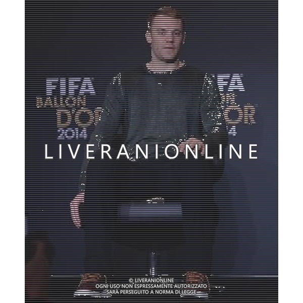 FIFA Ballon d\'Or 2014 Zurigo (Svizzera) - 12.01.2015 Nella Foto:Conferenza stampa dei tre giocatori candidati alla vittoria del pallone d\'oro: Manuel Neuer /Ph.Vitez-Ag. Aldo Liverani