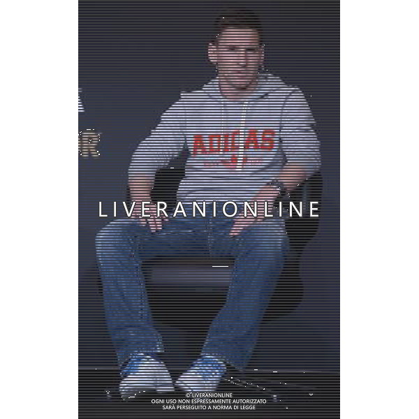 FIFA Ballon d\'Or 2014 Zurigo (Svizzera) - 12.01.2015 Nella Foto:Conferenza stampa dei tre giocatori candidati alla vittoria del pallone d\'oro: Lionel Messi /Ph.Vitez-Ag. Aldo Liverani