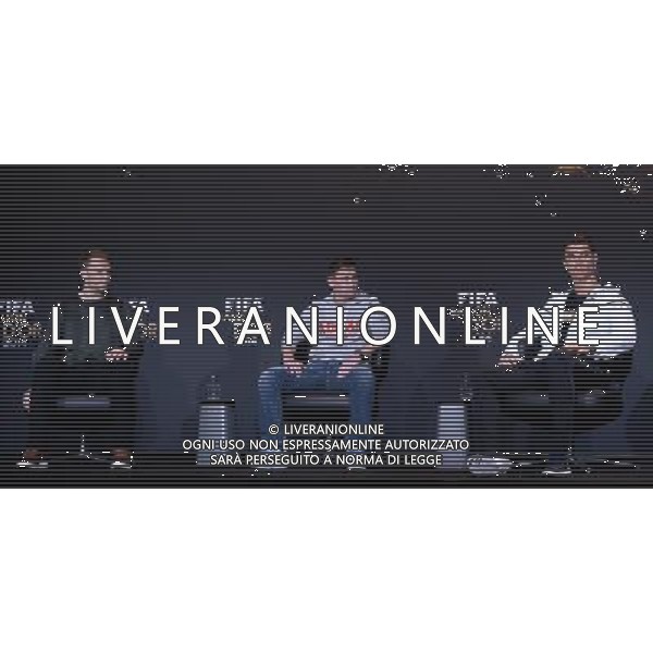 FIFA Ballon d\'Or 2014 Zurigo (Svizzera) - 12.01.2015 Nella Foto:Conferenza stampa dei tre giocatori candidati alla vittoria del pallone d\'oro: Manuel Neuer, Lionel Messi, Cristiano Ronaldo /Ph.Vitez-Ag. Aldo Liverani