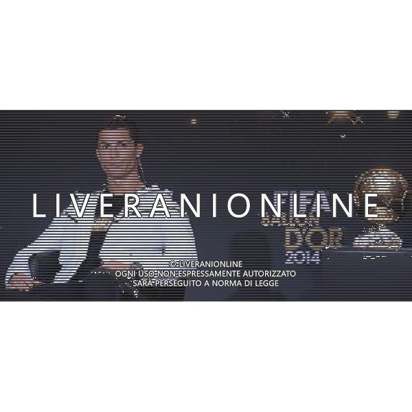 FIFA Ballon d\'Or 2014 Zurigo (Svizzera) - 12.01.2015 Nella Foto:Conferenza stampa dei tre giocatori candidati alla vittoria del pallone d\'oro: Cristiano Ronaldo /Ph.Vitez-Ag. Aldo Liverani