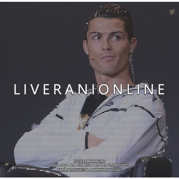 FIFA Ballon d\'Or 2014 Zurigo (Svizzera) - 12.01.2015 Nella Foto:Conferenza stampa dei tre giocatori candidati alla vittoria del pallone d\'oro: Cristiano Ronaldo /Ph.Vitez-Ag. Aldo Liverani