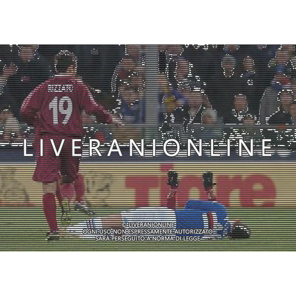 GENOVA 12/01/05 COPPA ITALIA TIM 2004/05 SAMPDORIA-TORINO NELLA FOTO INFORTUNIO FLACHI FRANCESCO PH GIGI ARCAINI/G.ALDO LIVERANI