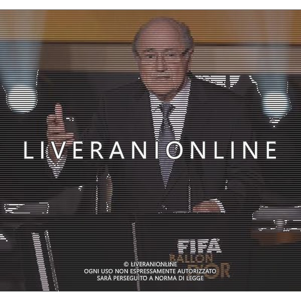 FIFA Ballon d\'Or 2014 Zurigo (Svizzera) - 12.01.2015 Nella Foto:Blatter JOSEPH /Ph.Vitez-Ag. Aldo Liverani