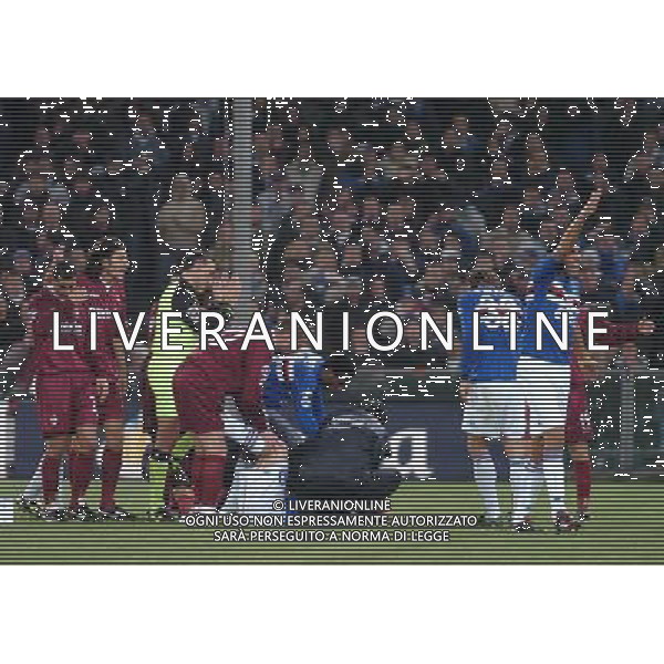GENOVA 12/01/05 COPPA ITALIA TIM 2004/05 SAMPDORIA-TORINO NELLA FOTO INFORTUNIO FLACHI FRANCESCO PH GIGI ARCAINI/G.ALDO LIVERANI