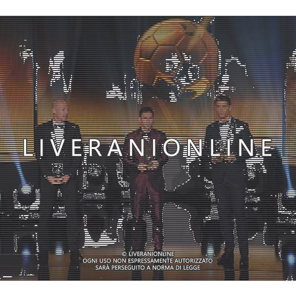 FIFA Ballon d\'Or 2014 Zurigo (Svizzera) - 12.01.2015 Nella Foto:RobbenMessi,Ronaldo migliori attacanti della top 11 /Ph.Vitez-Ag. Aldo Liverani