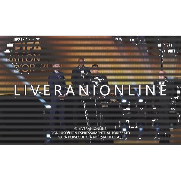 FIFA Ballon d\'Or 2014 Zurigo (Svizzera) - 12.01.2015 Nella Foto:Ronaldo Premiato con il pallone d\'oro 2014 /Ph.Vitez-Ag. Aldo Liverani