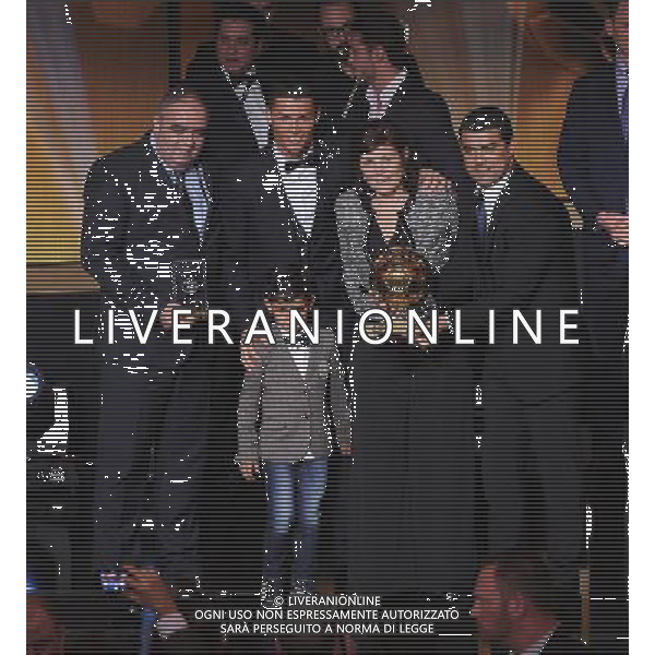 FIFA Ballon d\'Or 2014 Zurigo (Svizzera) - 12.01.2015 Nella Foto:Ronaldo con la famiglia /Ph.Vitez-Ag. Aldo Liverani