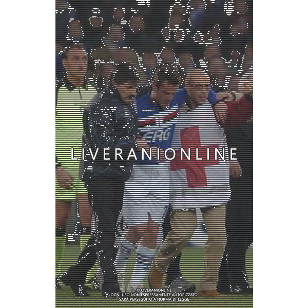 GENOVA 12/01/05 COPPA ITALIA TIM 2004/05 SAMPDORIA-TORINO NELLA FOTO INFORTUNIO FLACHI FRANCESCO PH GIGI ARCAINI/G.ALDO LIVERANI