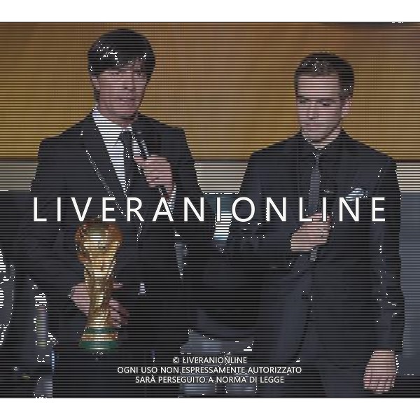FIFA Ballon d\'Or 2014 Zurigo (Svizzera) - 12.01.2015 Nella Foto:Loew e lahm con la coppa del mondo /Ph.Vitez-Ag. Aldo Liverani