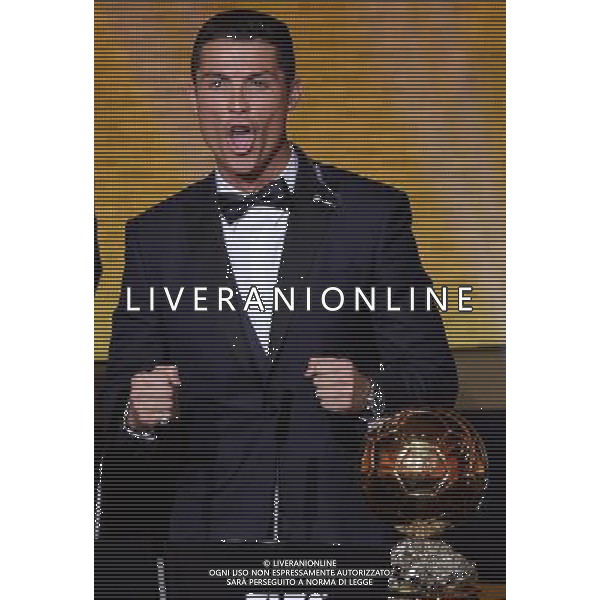 FIFA Ballon d\'Or 2014 Zurigo (Svizzera) - 12.01.2015 Nella Foto:Ronaldo vince il pallone d\'oro /Ph.Vitez-Ag. Aldo Liverani