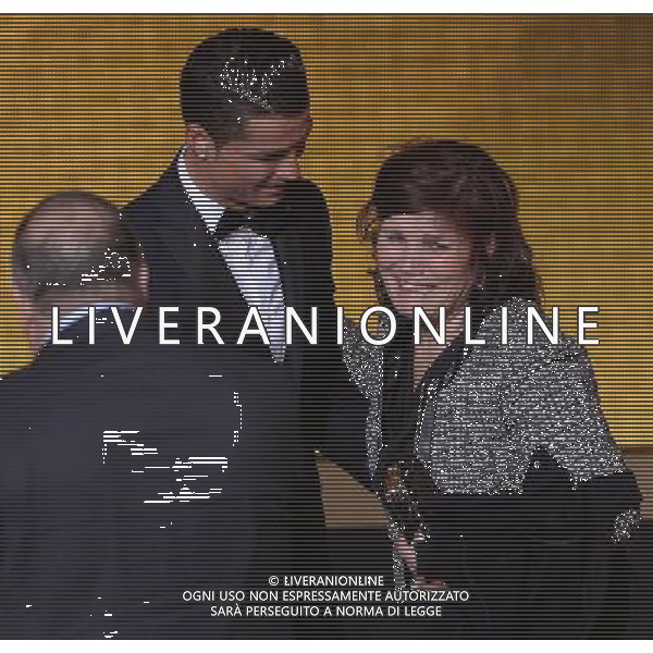 FIFA Ballon d\'Or 2014 Zurigo (Svizzera) - 12.01.2015 Nella Foto:ronaldo con la madre /Ph.Vitez-Ag. Aldo Liverani