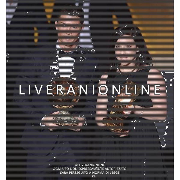 FIFA Ballon d\'Or 2014 Zurigo (Svizzera) - 12.01.2015 Nella Foto:Nadine Kessler con ronaldo /Ph.Vitez-Ag. Aldo Liverani