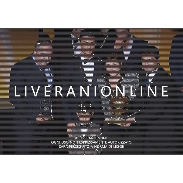 FIFA Ballon d\'Or 2014 Zurigo (Svizzera) - 12.01.2015 Nella Foto:Ronaldo con la famiglia /Ph.Vitez-Ag. Aldo Liverani
