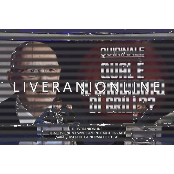 TRASMISSIONE PORTA A PORTA 13-01-2015 NELLA FOTO DI BATTISTA ALESSANDRO FOTO FABRIZIO CORRADETTI-AG ALDO LIVERANI SAS