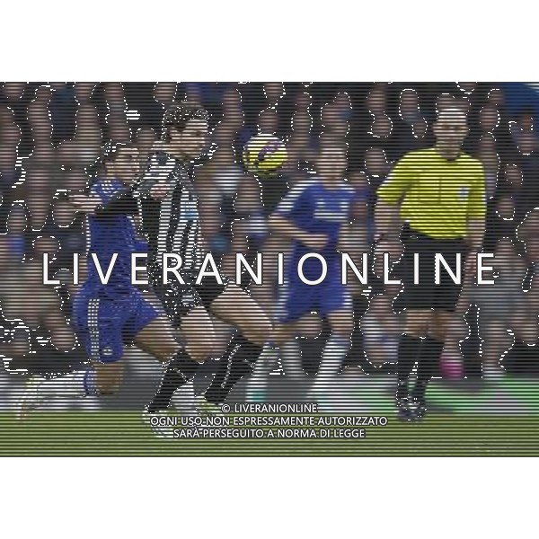 Newcastle United\'s Daryl Janmaat shields the ball from Chelsea\'s Eden Hazard Photographer Craig Mercer/CameraSport Football - Barclays Premiership - Chelsea v Newcastle United - Saturday 10th January 2015 - Stamford Bridge - London © CameraSport - 43 Linden Ave. Countesthorpe. Leicester. England. LE8 5PG - Tel: +44 (0) 116 277 4147 - admin@camerasport.com - www.camerasport.com AG ALDO LIVERANI SAS ONLY ITALY