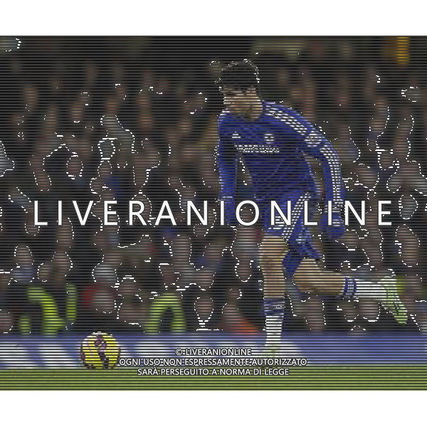 Chelsea\'s Diego Costa in action during todays match Photographer Craig Mercer/CameraSport Football - Barclays Premiership - Chelsea v Newcastle United - Saturday 10th January 2015 - Stamford Bridge - London © CameraSport - 43 Linden Ave. Countesthorpe. Leicester. England. LE8 5PG - Tel: +44 (0) 116 277 4147 - admin@camerasport.com - www.camerasport.com AG ALDO LIVERANI SAS ONLY ITALY