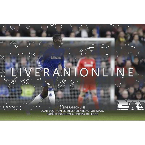 Chelsea\'s Kurt Zouma in action during todays match Photographer Craig Mercer/CameraSport Football - Barclays Premiership - Chelsea v Newcastle United - Saturday 10th January 2015 - Stamford Bridge - London © CameraSport - 43 Linden Ave. Countesthorpe. Leicester. England. LE8 5PG - Tel: +44 (0) 116 277 4147 - admin@camerasport.com - www.camerasport.com AG ALDO LIVERANI SAS ONLY ITALY