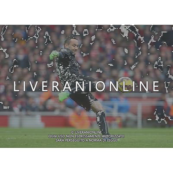Arsenal\'s David Ospina in action during todays match Photographer Kieran Galvin/CameraSport Football - Barclays Premiership - Arsenal v Stoke City - Sunday 11th January 2015 - Emirates Stadium - London © CameraSport - 43 Linden Ave. Countesthorpe. Leicester. England. LE8 5PG - Tel: +44 (0) 116 277 4147 - admin@camerasport.com - www.camerasport.com AG ALDO LIVERANI SAS ONLY ITALY