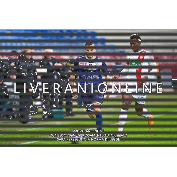 Karim AZAMOUM / Birama TOURE - 10.01.2014 - Troyes / Brest - 19e journee Ligue 2 Photo : Dave Winter / Icon Sport AG ALDO LIVERANI SAS ONLY ITALY
