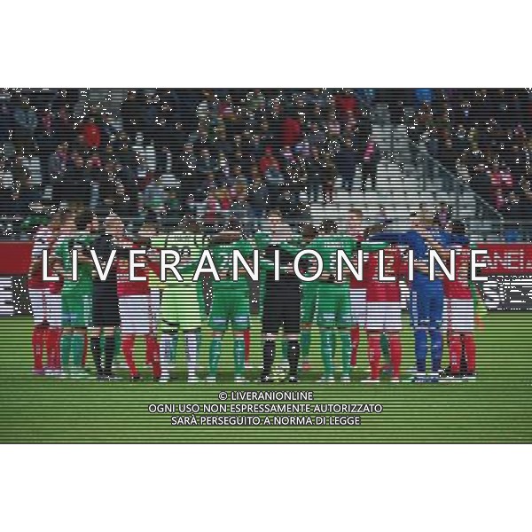 Hommage a Charlie Hebdo - 10.01.2015 - Reims / Saint Etienne - 20eme journee de Ligue 1 Photo : Dave Winter / Icon Sport AG ALDO LIVERANI SAS ONLY ITALY