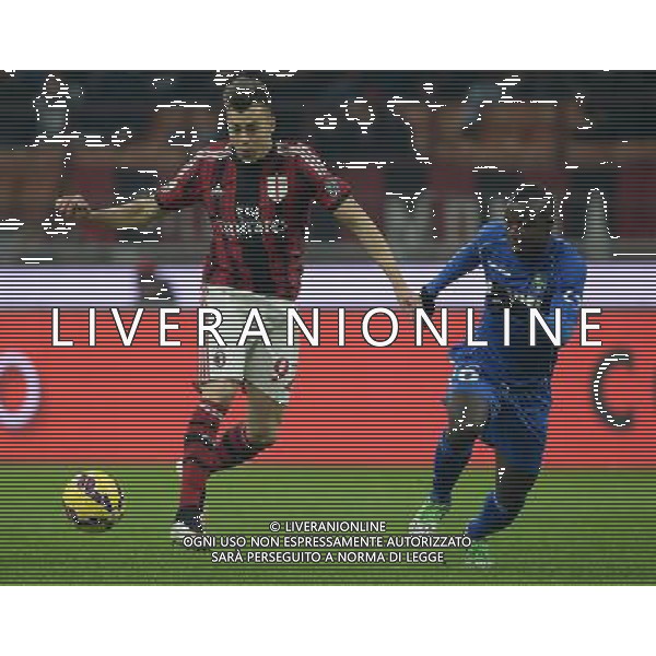 Coppa Italia TIM Cup 2014/2015 Ottavi di Finale Milano - 13.01.2015 Milan-Sassuolo Nella Foto: stephan el shaarawy e chibsah /Ph.Vitez-Ag. Aldo Liverani
