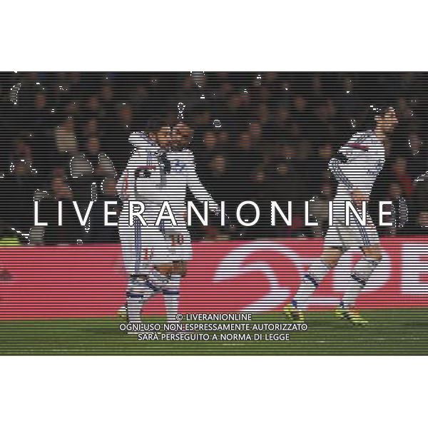 Nabil FEKIR / Alexandre LACAZETTE - 11.01.2015 - Lyon / Toulouse - 20eme journee de Ligue 1 Photo : Jean Paul Thomas / Icon Sport /Agenzia Aldo Liverani sas - ITALY ONLY - EDITORIAL USE ONLY