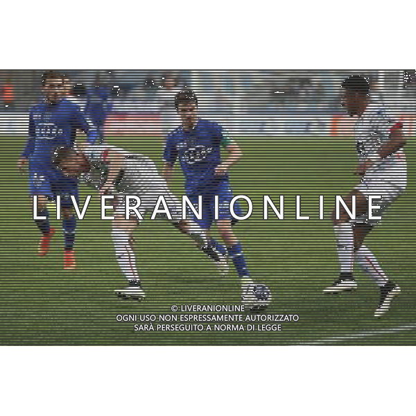 Ermir LENJANI / Yannick CAHUZAC - 13.01.2015 - Bastia / Rennes - 1/4Finale Coupe de la Ligue - Photo : Michel Maestracci / Icon Sport /Agenzia Aldo Liverani sas - ITALY ONLY - EDITORIAL USE ONLY