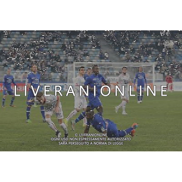 Ermir LENJANI / ROMARIC - 13.01.2015 - Bastia / Rennes - 1/4Finale Coupe de la Ligue - Photo : Michel Maestracci / Icon Sport /Agenzia Aldo Liverani Sas - ITALY ONLY - EDITORIAL USE ONLY