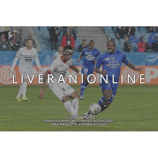 Edson MEXER / ROMARIC - 13.01.2015 - Bastia / Rennes - 1/4Finale Coupe de la Ligue - Photo : Michel Maestracci / Icon Sport /Agenzia Aldo Liverani Sas - ITALY ONLY - EDITORIAL USE ONLY