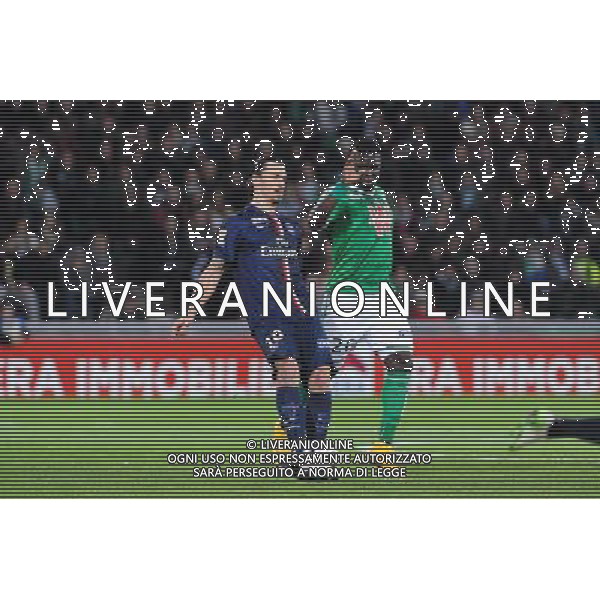 Zlatan IBRAHIMOVIC / Mustapha Bayal SALL - 13.01.2015 - Saint Etienne / Paris Saint Germain - 1/4Finale Coupe de la Ligue Photo : Jean Paul Thomas / Icon Sport /Agenzia Aldo Liverani Sas - ITALY ONLY - EDITORIAL USE ONLY