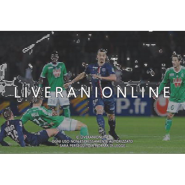 Zlatan IBRAHIMOVIC - 13.01.2015 - Saint Etienne / Paris Saint Germain - 1/4Finale Coupe de la Ligue Photo : Jean Paul Thomas / Icon Sport /Agenzia Aldo Liverani Sas - ITALY ONLY - EDITORIAL USE ONLY