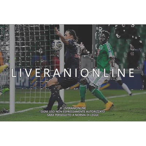 Goal Zlatan IBRAHIMOVIC - 13.01.2015 - Saint Etienne / Paris Saint Germain - 1/4Finale Coupe de la Ligue Photo : Jean Paul Thomas / Icon Sport /Agenzia Aldo Liverani Sas - ITALY ONLY - EDITORIAL USE ONLY