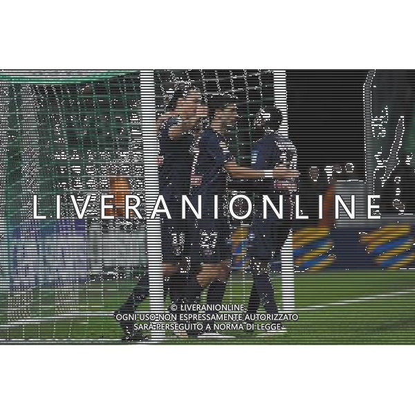 Joie PSG - Zlatan IBRAHIMOVIC - 13.01.2015 - Saint Etienne / Paris Saint Germain - 1/4Finale Coupe de la Ligue Photo : Jean Paul Thomas / Icon Sport /Agenzia Aldo Liverani Sas - ITALY ONLY - EDITORIAL USE ONLY
