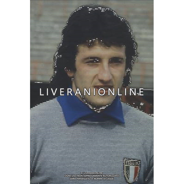 RETROSPETTIVA GIOVANNI GALLI CALCIATORE NELLA FOTO GIOVANNI GALLI MAGLIA NAZIONALE AG ALDO LIVERANI SAS