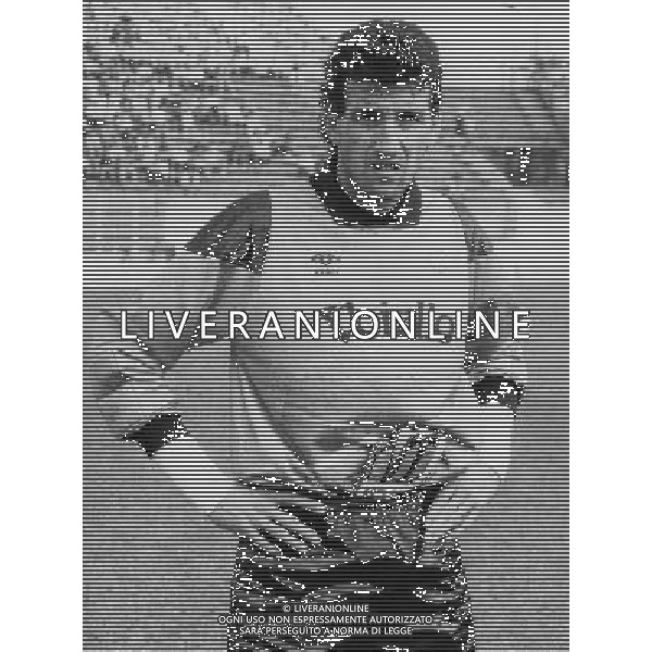 RETROSPETTIVA GIOVANNI GALLI CALCIATORE NELLA FOTO GIOVANNI GALLI MAGLIA NAPOLI AG ALDO LIVERANI SAS