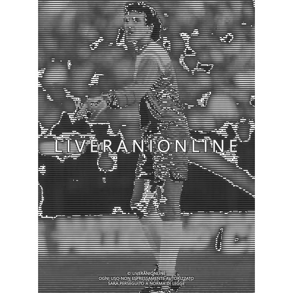 RETROSPETTIVA GIOVANNI GALLI CALCIATORE NELLA FOTO GIOVANNI GALLI MAGLIA FIORENTINA AG ALDO LIVERANI SAS