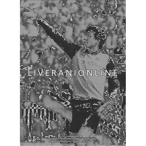RETROSPETTIVA GIOVANNI GALLI CALCIATORE NELLA FOTO GIOVANNI GALLI MAGLIA FIORENTINA AG ALDO LIVERANI SAS