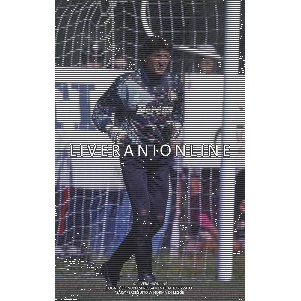 RETROSPETTIVA GIOVANNI GALLI CALCIATORE NELLA FOTO GIOVANNI GALLI MAGLIA NAPOLI AG ALDO LIVERANI SAS