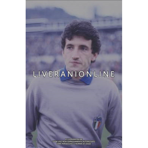 RETROSPETTIVA GIOVANNI GALLI CALCIATORE NELLA FOTO GIOVANNI GALLI MAGLIA NAZIONALE AG ALDO LIVERANI SAS