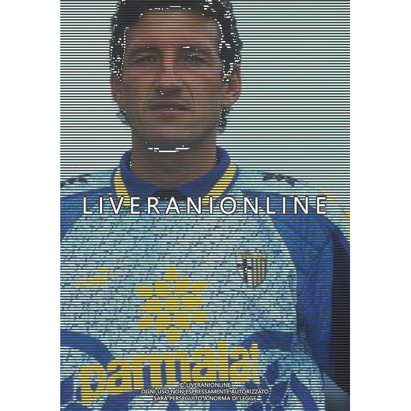RETROSPETTIVA GIOVANNI GALLI CALCIATORE NELLA FOTO GIOVANNI GALLI MAGLIA PARMA AG ALDO LIVERANI SAS