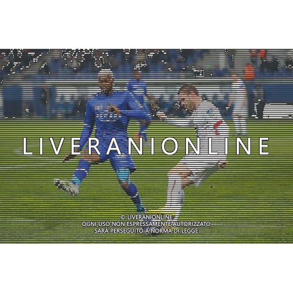 Djibril Cisse / Sylvain Armand - 13.01.2015 - Bastia / Rennes - 1/4Finale Coupe de la Ligue - Photo : Michel Maestracci / Icon Sport /Agenzia Aldo Liverani sas - ITALY ONLY - EDITORIAL USE ONLY