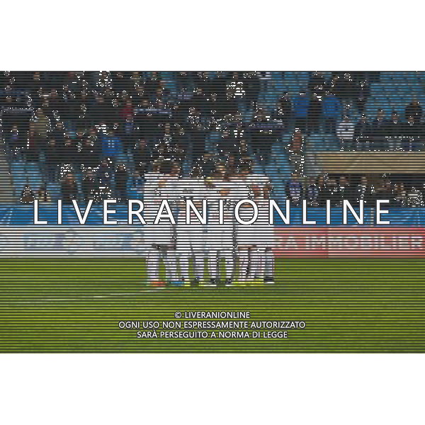 Illustration minute de silence Rennes - 13.01.2015 - Bastia / Rennes - 1/4Finale Coupe de la Ligue - Photo : Michel Maestracci / Icon Sport /Agenzia Aldo Liverani sas - ITALY ONLY - EDITORIAL USE ONLY