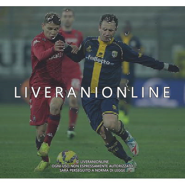 Coppa Italia TIM Cup 2014/2015 Ottavi di Finale Parma - 14.01.2015 Parma-Cagliari Nella Foto: antonio cassano e barella /Ph.Vitez-Ag. Aldo Liverani